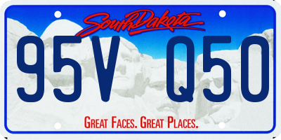 SD license plate 95VQ50