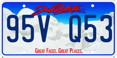 SD license plate 95VQ53