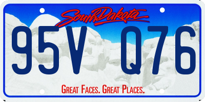 SD license plate 95VQ76