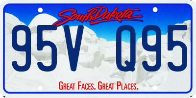 SD license plate 95VQ95