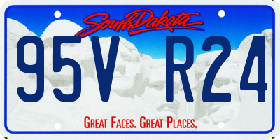 SD license plate 95VR24