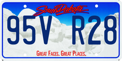 SD license plate 95VR28