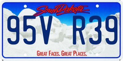 SD license plate 95VR39