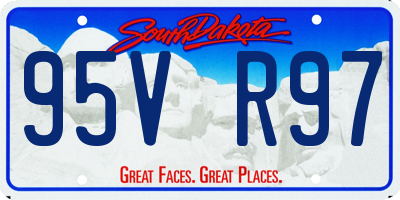 SD license plate 95VR97