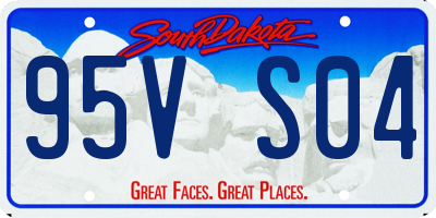 SD license plate 95VS04