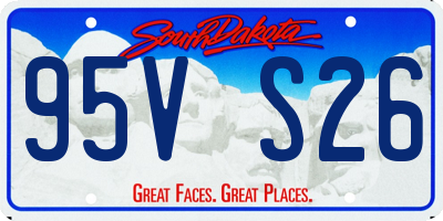 SD license plate 95VS26