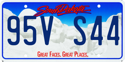 SD license plate 95VS44