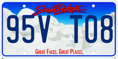 SD license plate 95VT08