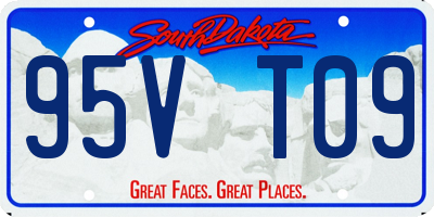 SD license plate 95VT09