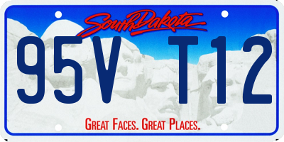 SD license plate 95VT12