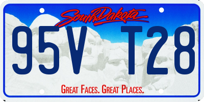 SD license plate 95VT28