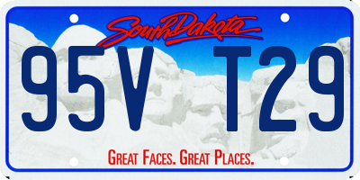 SD license plate 95VT29