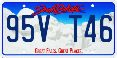 SD license plate 95VT46