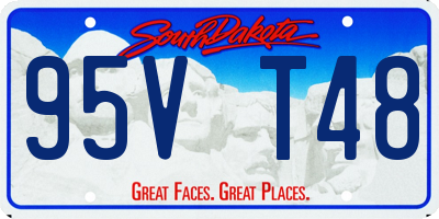 SD license plate 95VT48