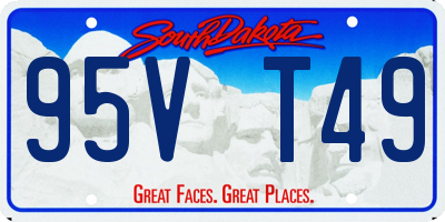 SD license plate 95VT49