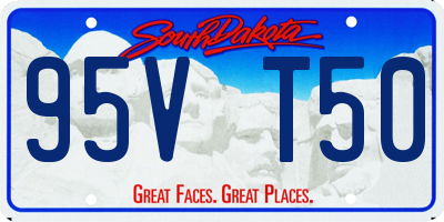 SD license plate 95VT50