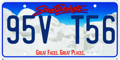 SD license plate 95VT56