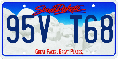 SD license plate 95VT68
