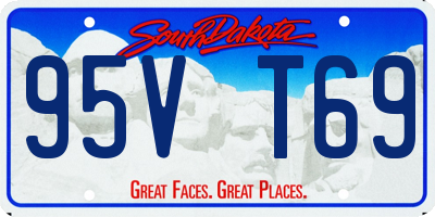 SD license plate 95VT69