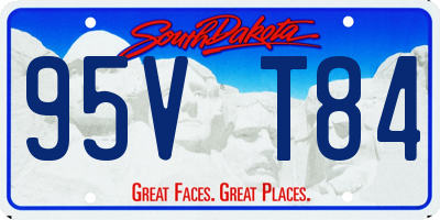SD license plate 95VT84