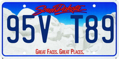 SD license plate 95VT89