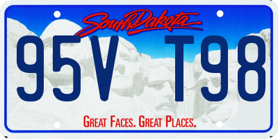 SD license plate 95VT98