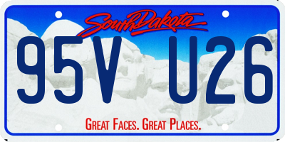 SD license plate 95VU26