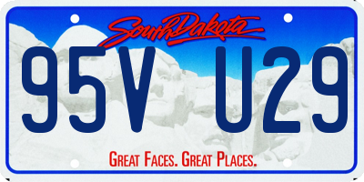 SD license plate 95VU29
