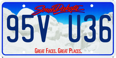 SD license plate 95VU36