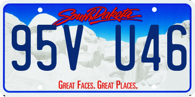 SD license plate 95VU46