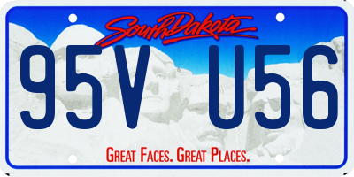 SD license plate 95VU56