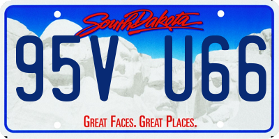 SD license plate 95VU66