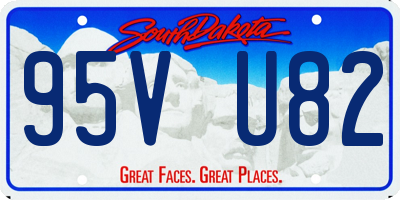 SD license plate 95VU82