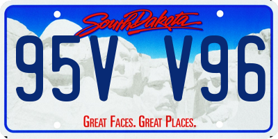 SD license plate 95VV96