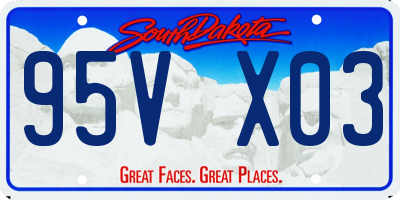 SD license plate 95VX03