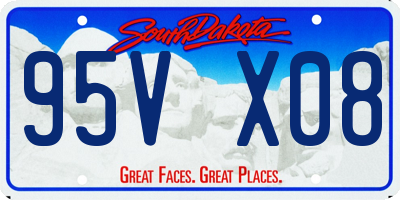 SD license plate 95VX08