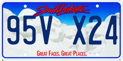 SD license plate 95VX24