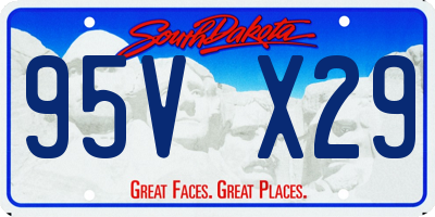 SD license plate 95VX29