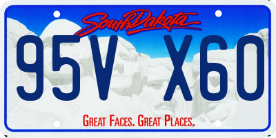 SD license plate 95VX60
