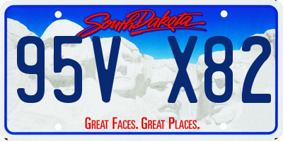 SD license plate 95VX82