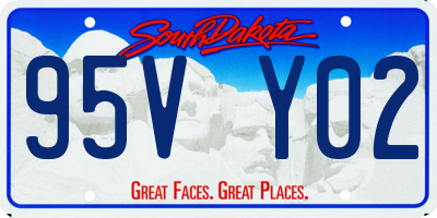 SD license plate 95VY02