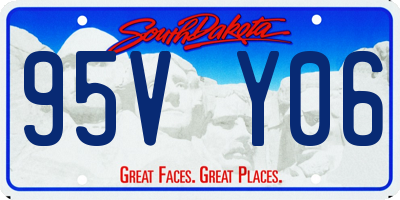 SD license plate 95VY06