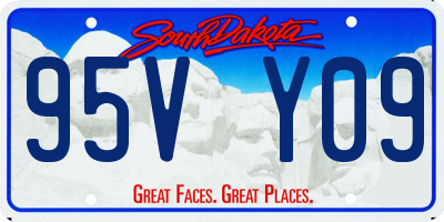 SD license plate 95VY09