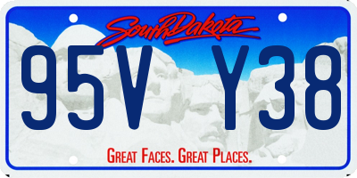 SD license plate 95VY38