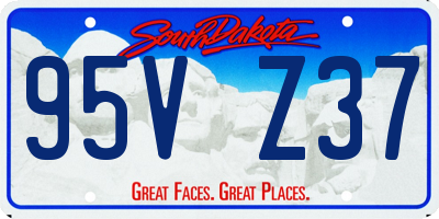 SD license plate 95VZ37