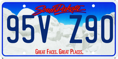 SD license plate 95VZ90