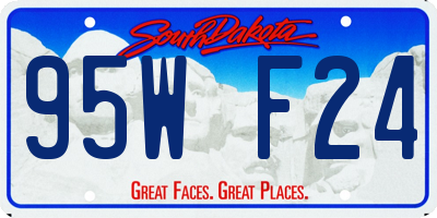 SD license plate 95WF24