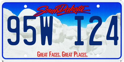SD license plate 95WI24