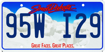 SD license plate 95WI29
