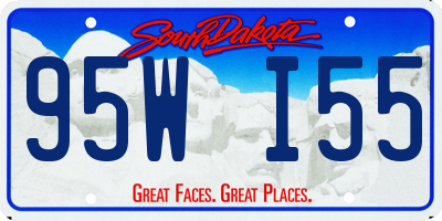 SD license plate 95WI55